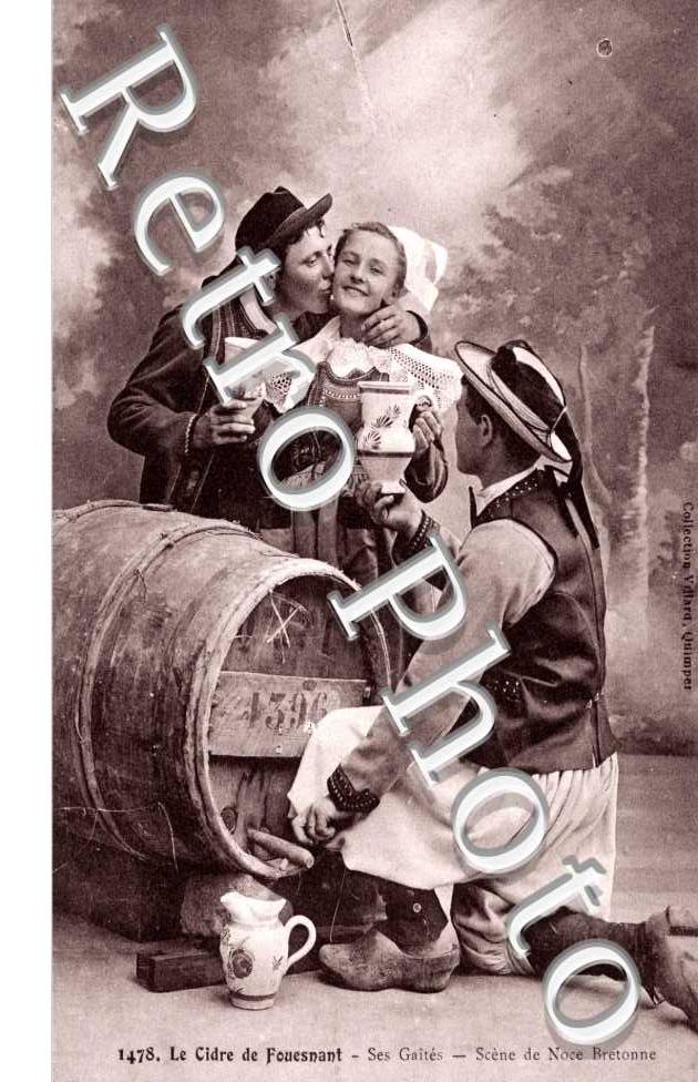Scene de noce bretonne Le cidre