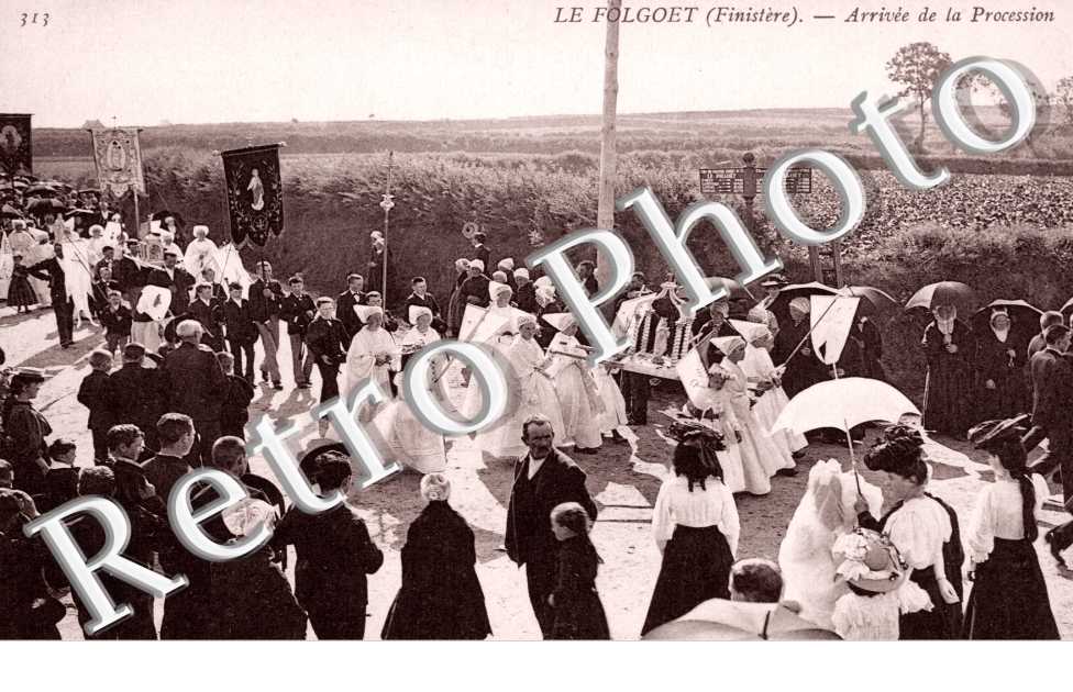 arrivee de la procession