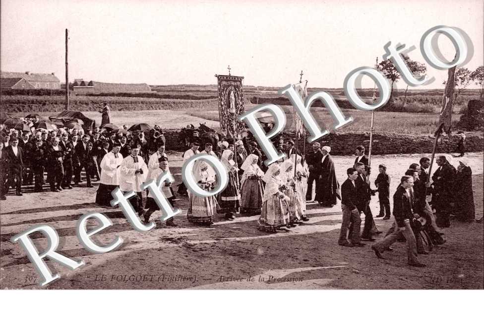 arrivee de la procession
