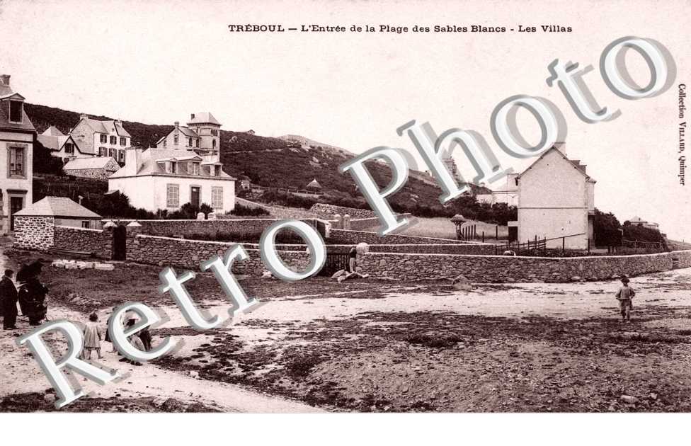 TREBOUL l'entree de la plage des sables blancs