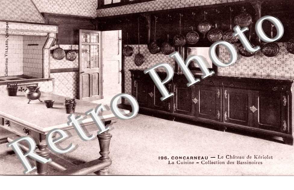 le chateau de Keriolet - La cuisine - Collection des Bassinoires