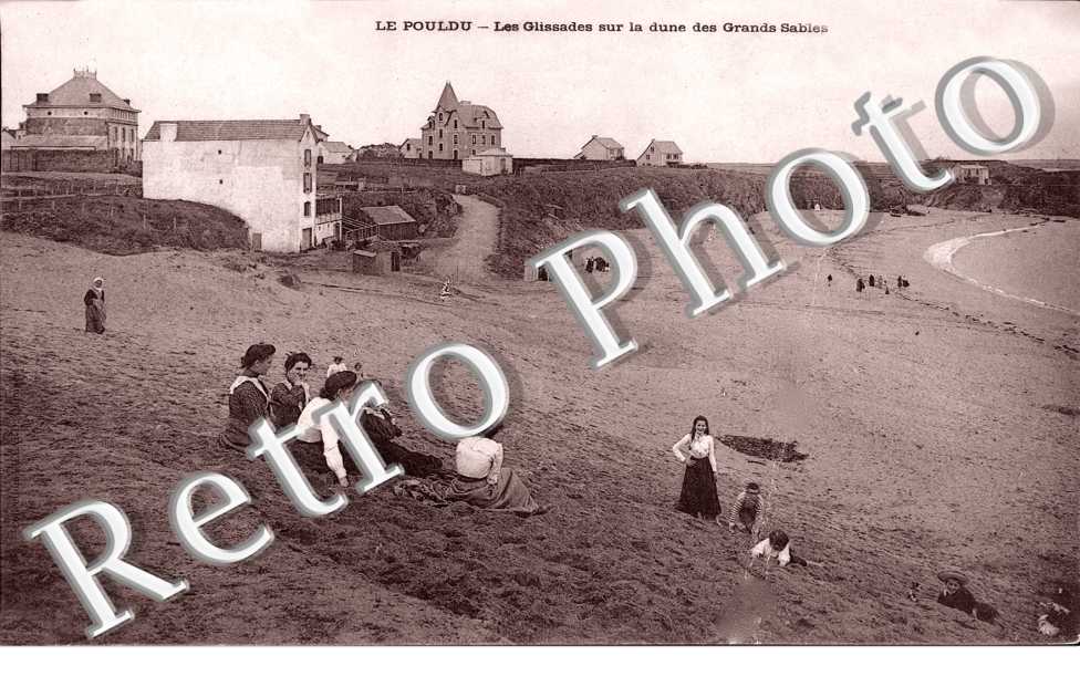 le pouldu, les glissades sur la dunes des grands sables