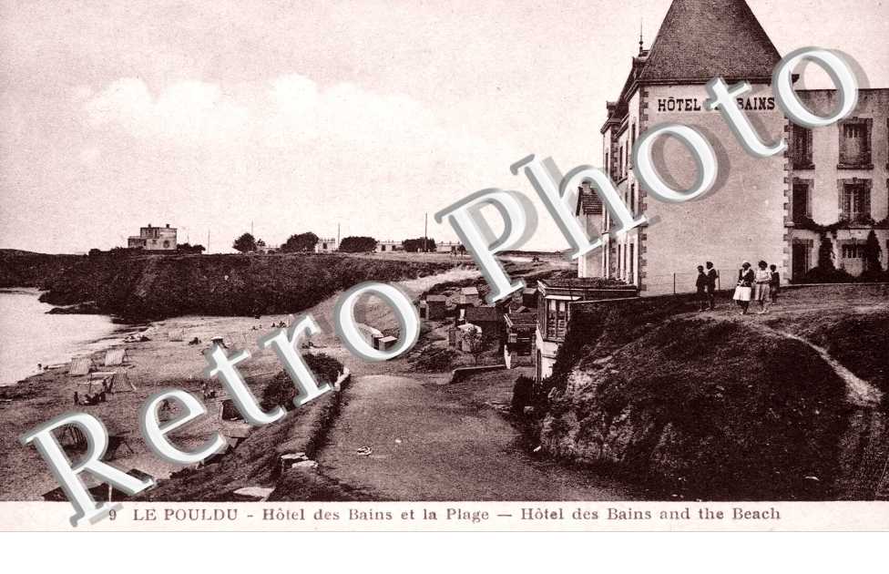 Le pouldu - Hotel des Bains et la Plage