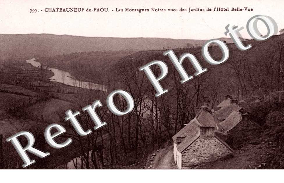 les Montagnes Noires, Vue des Jardins de l&#039;Hotel Belle-Vue