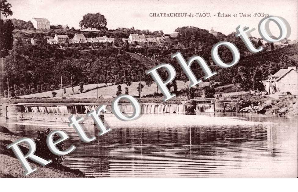 Ecluse et usine d'Olive