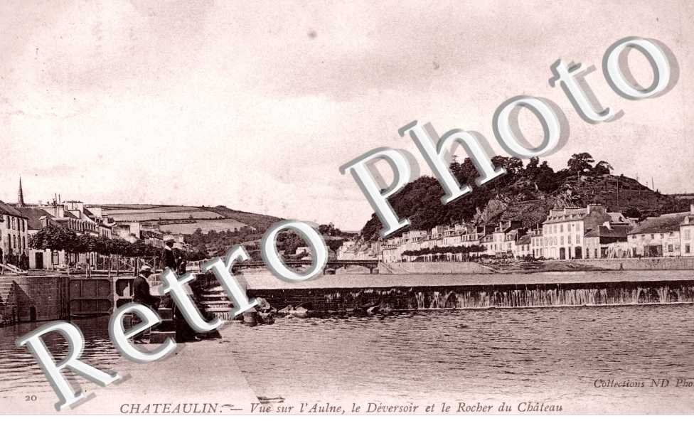 Vue sur l&#039;Aulne, le Deversoir et le Rocher du Chateau
