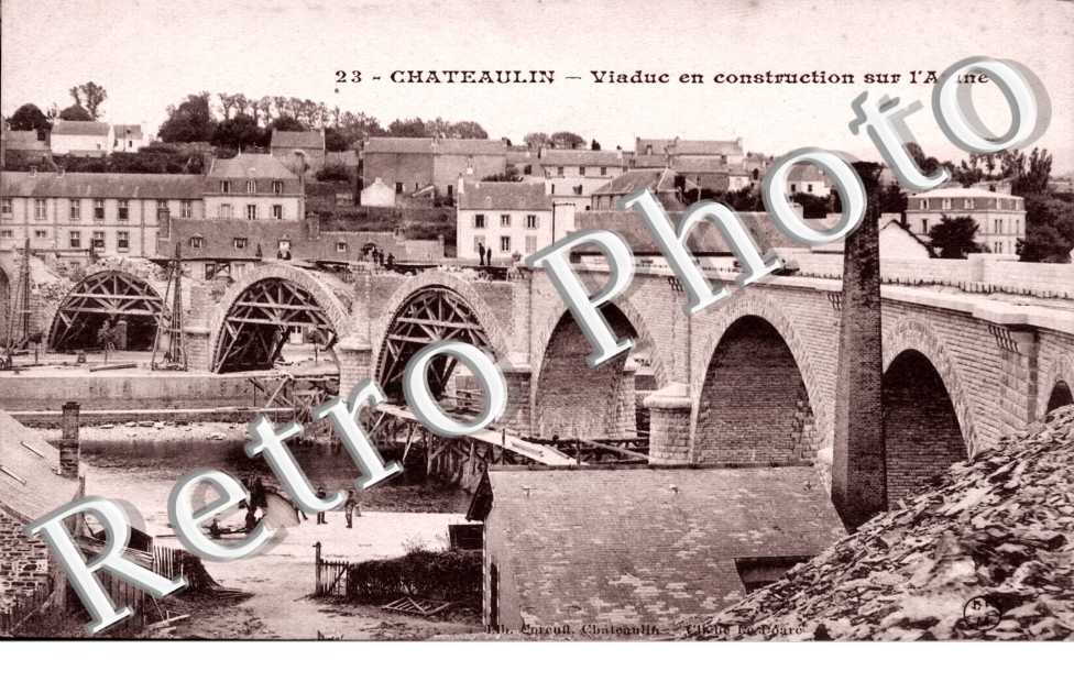 Viaduc en construction sue l&#039;Aulne