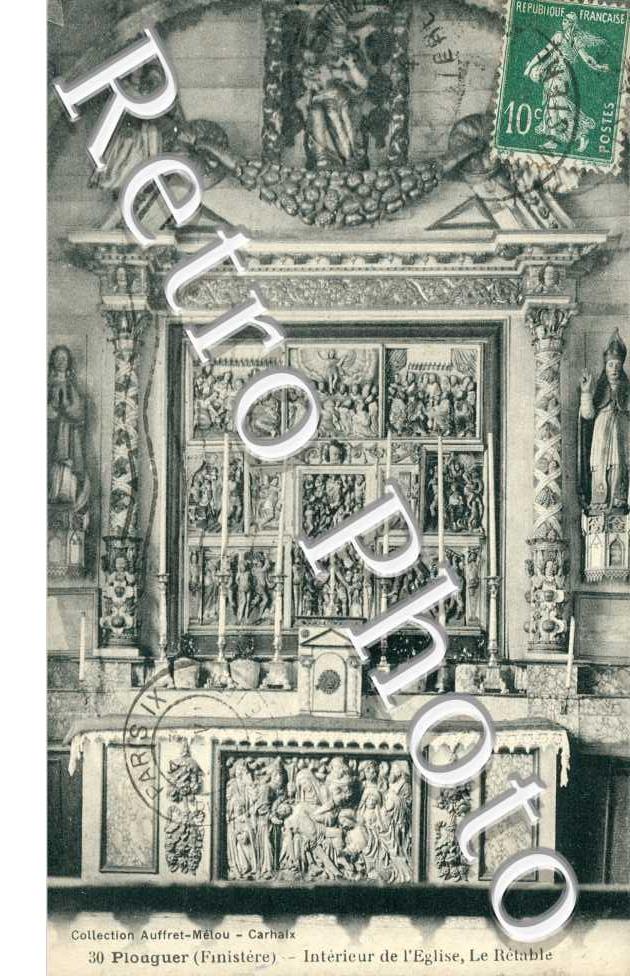 Plouguer. Intérieur de l&#039;eglise