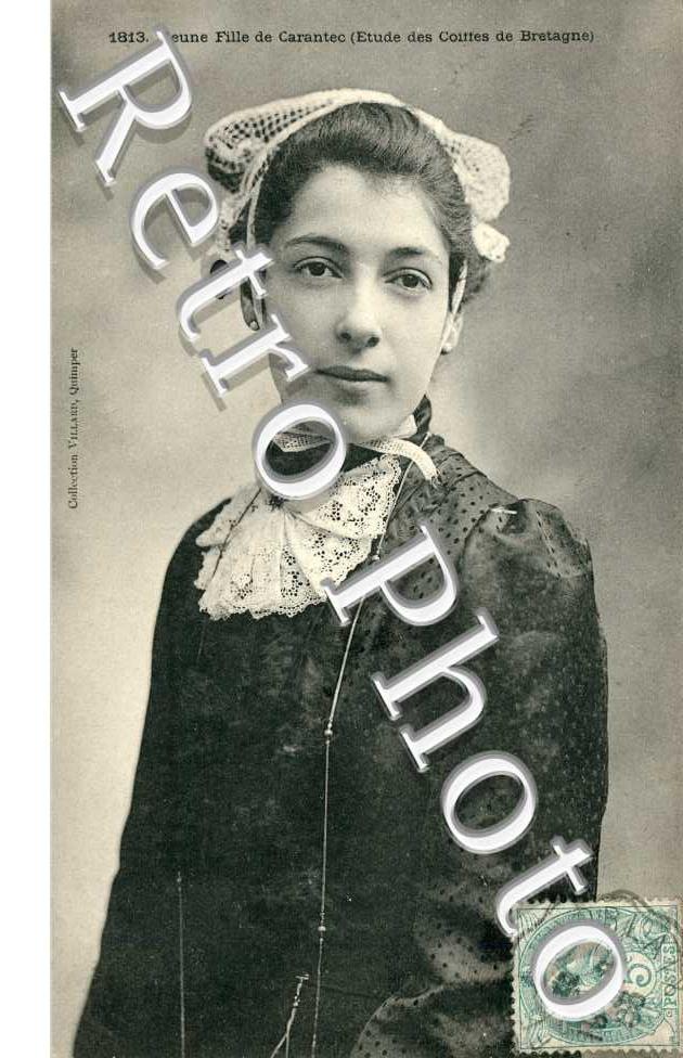 jeune fille Etude de coiffes