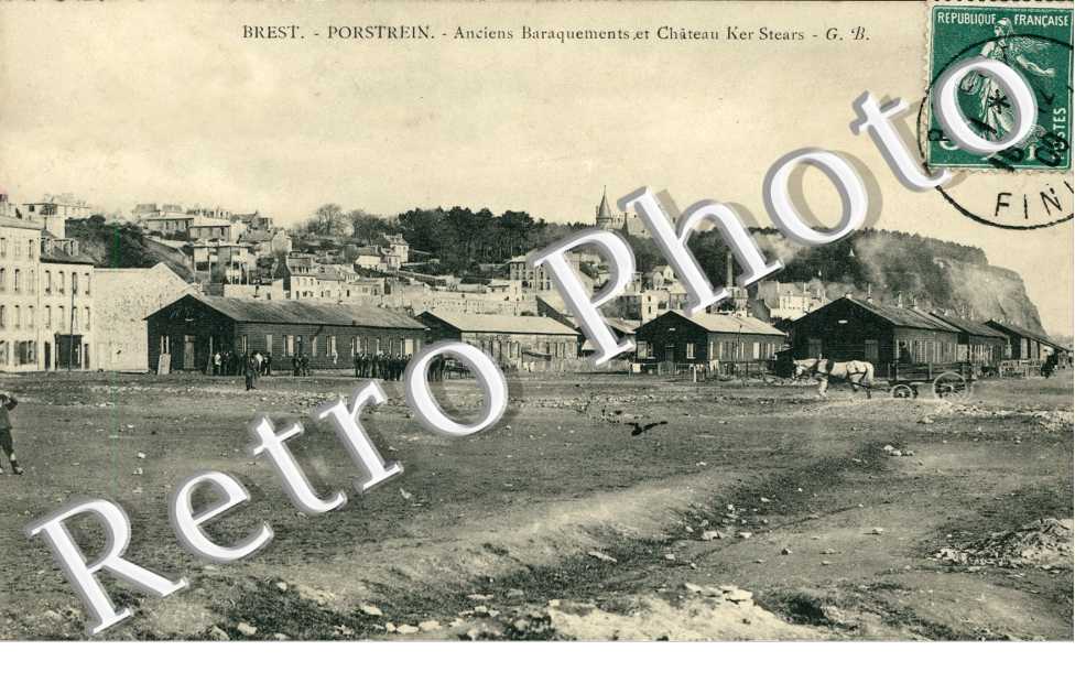 Porstrein, Anciens Baraquements et Chateau Ker Stears