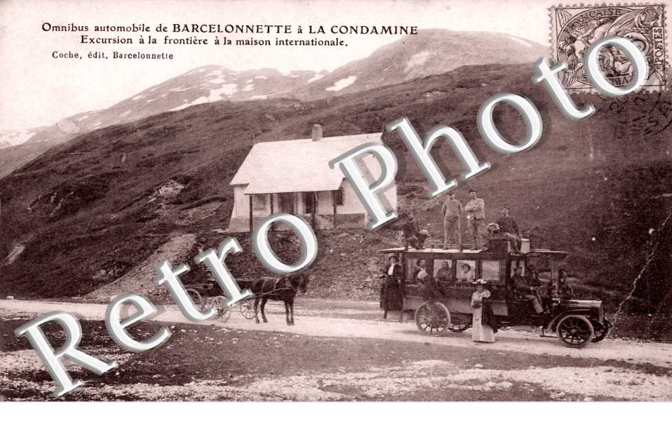 omnibus automobile de Barcelonnette a La Condamine