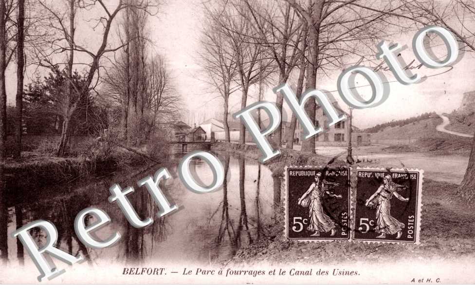 Le Parc a Fourrages et le Canal des Usines