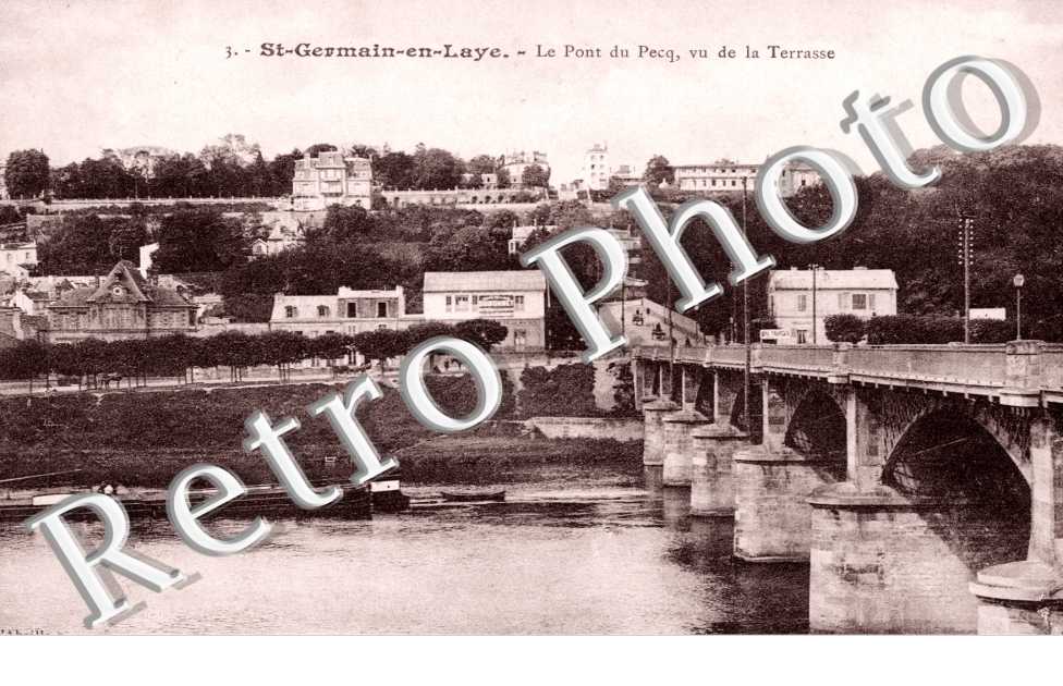 le Pont du Pecq vu de la terrasse