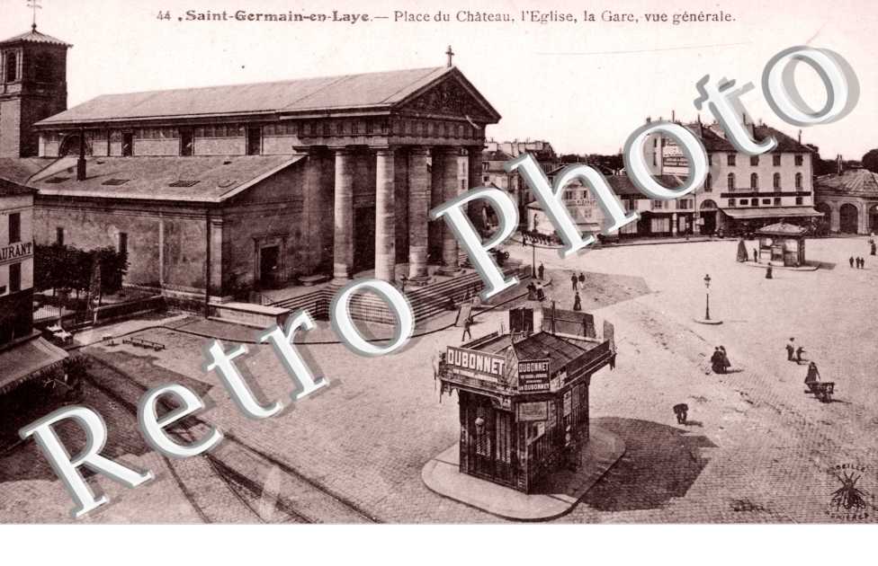 Place du Chateau, l'Eglise, la Gare, Vue Generale