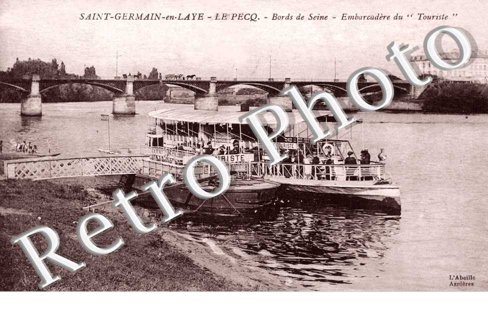 LE PECQ Bords de Seine Embarcadere du " Touriste "