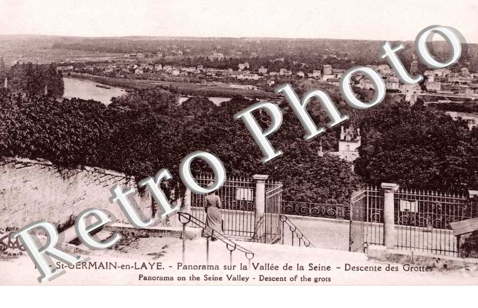 Panorama sur la Vallee de la Seine, la Descente des Grottes