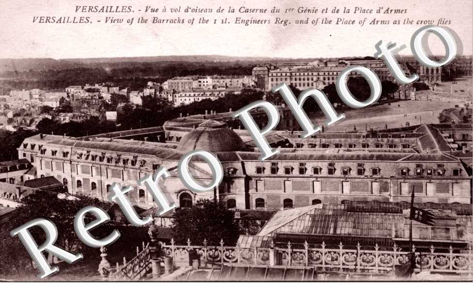 Vue a vol d'oiseau de la Caserne du 1er Genie et de la Place d'Armes