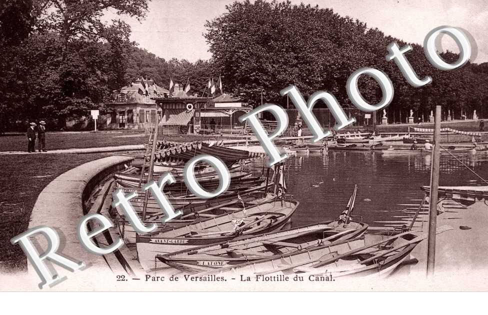 Parc de Versailles La flotille du canal