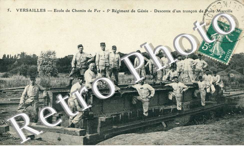 Ecole de chemin de fer - 5e regiment de genie - militaires