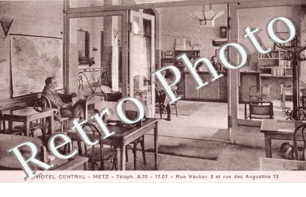 Hotel Central - rue Vauban 3 et rue des Augustins 13 - carte anim