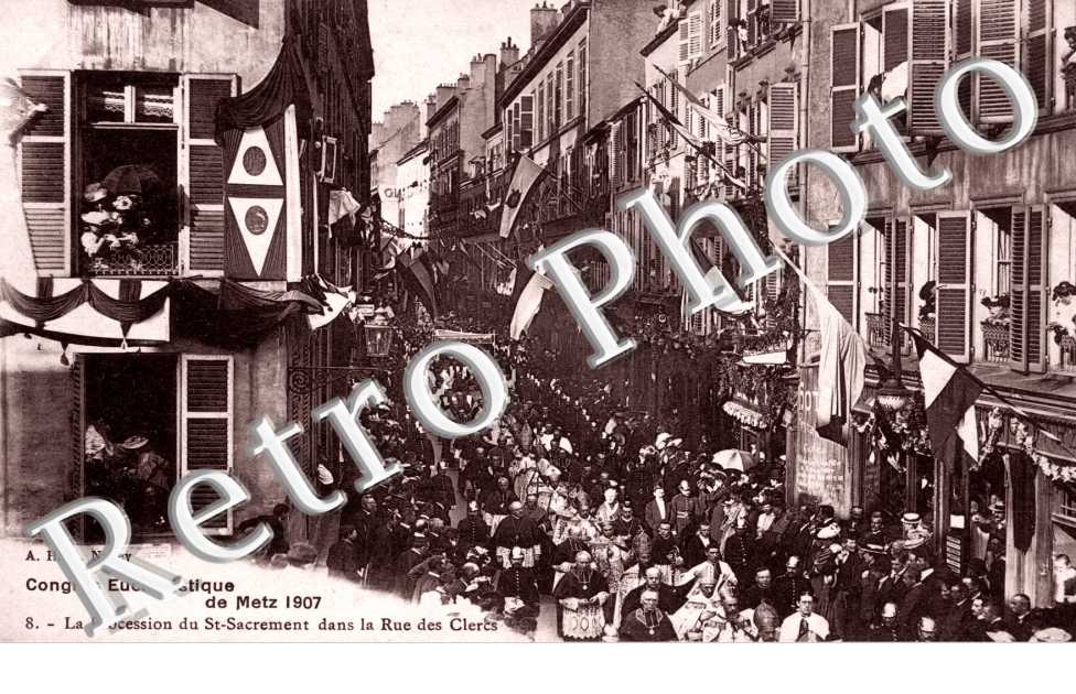 congr eucharistique 1907 La procession rue des Clercs