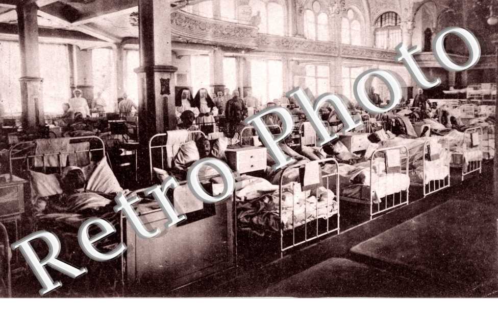 Hotel Terminus Der grosse Saal als Lazarett 1915