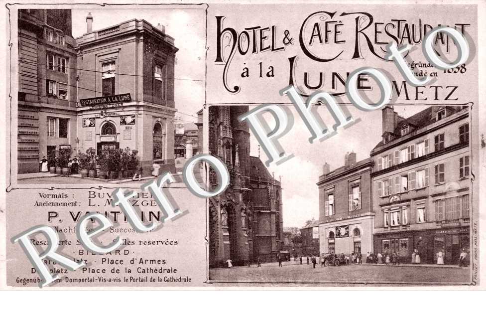 Hotel CafRestaurant la Lune P. Vautrin -  Place d&#039;Armes Place de la cathedrale