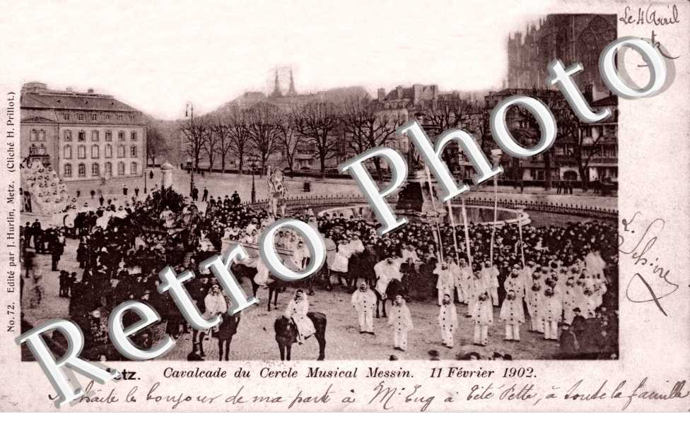 Cavalcade du Cercle Musical Messin - 11 fevrier 1902 (place de la Comédie)