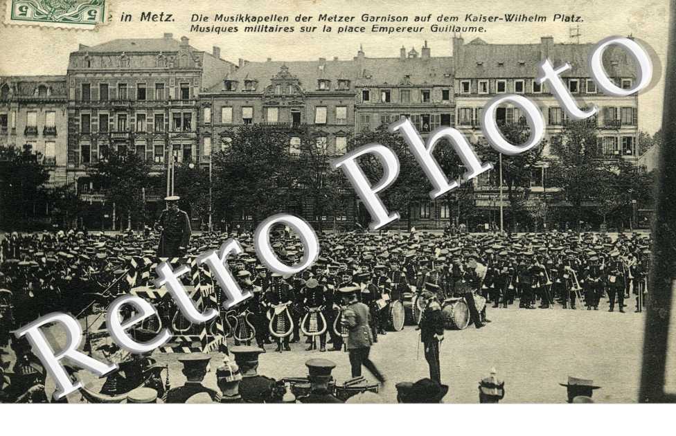 Musiques militaires sur la place Empereur Guillaume