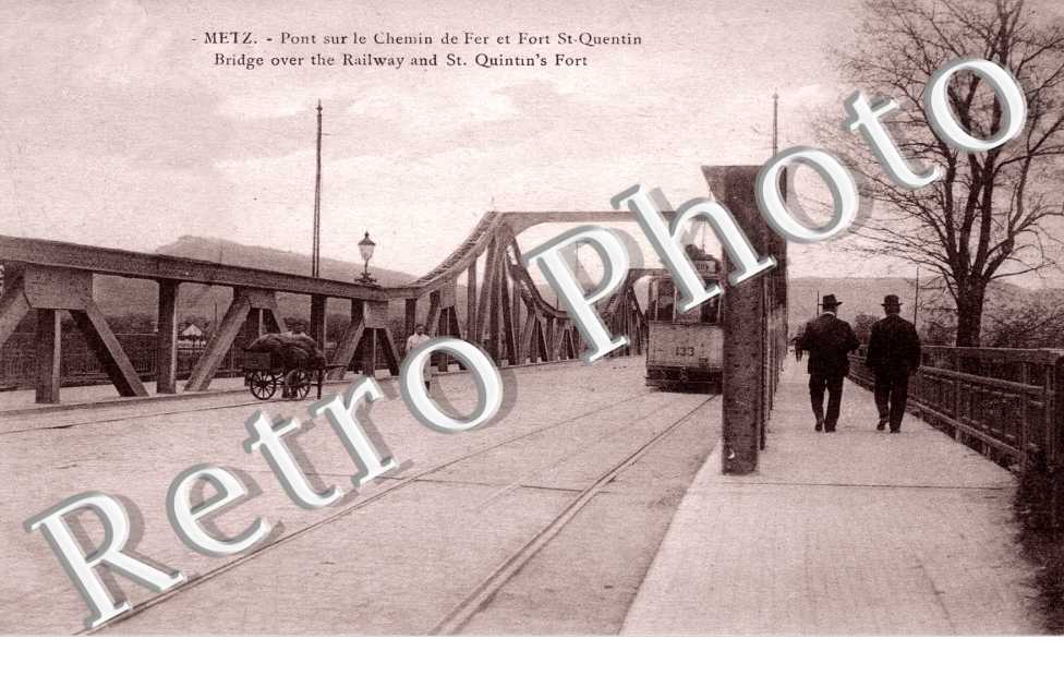 Pont sur le Chemin de Fer et Fort Saint-Quentin