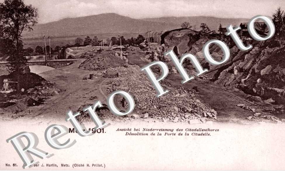 Démolition de la Porte de la Citadelle
