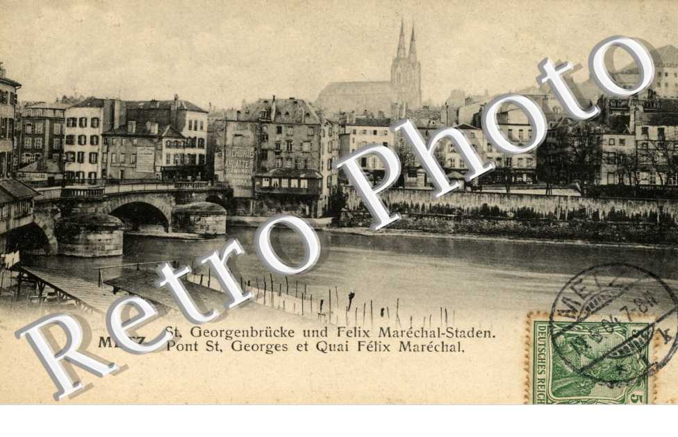 Pont Saint Georges et quai Felix Marechal