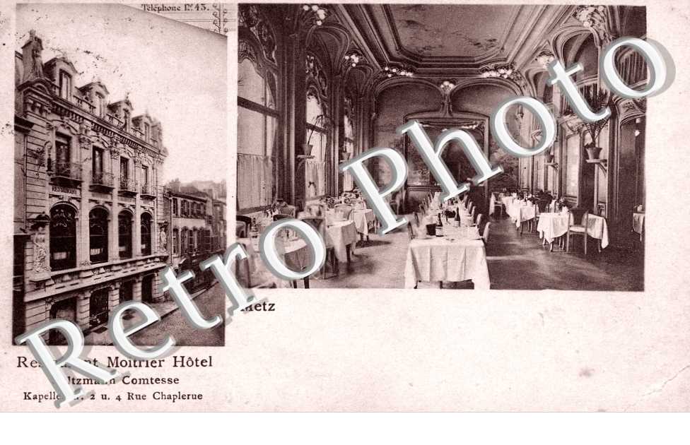 Restaurant Moitrier Hotel  Saltzmann Comtesse Rue Chaplerue