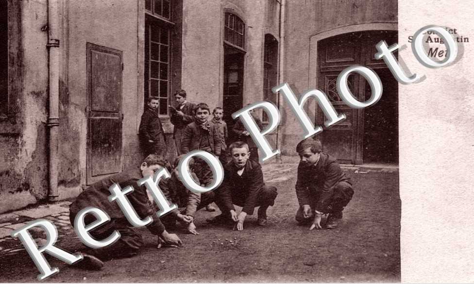 Convict Saint Augustin ENFANTS JOUANT AUX BILLES