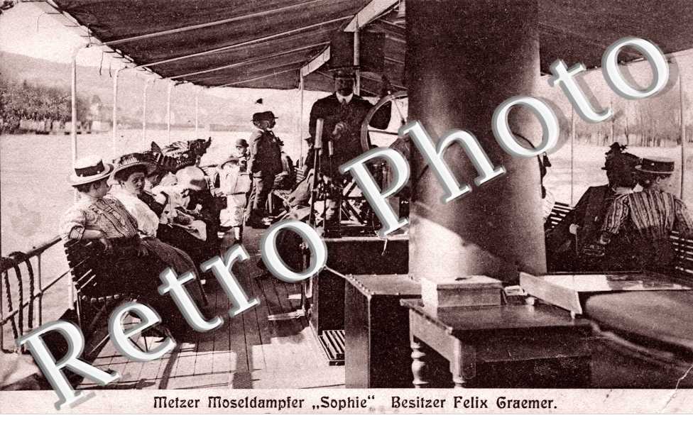 Metzer Moseldampfer " Sophie " Besitzer Felix Graemer