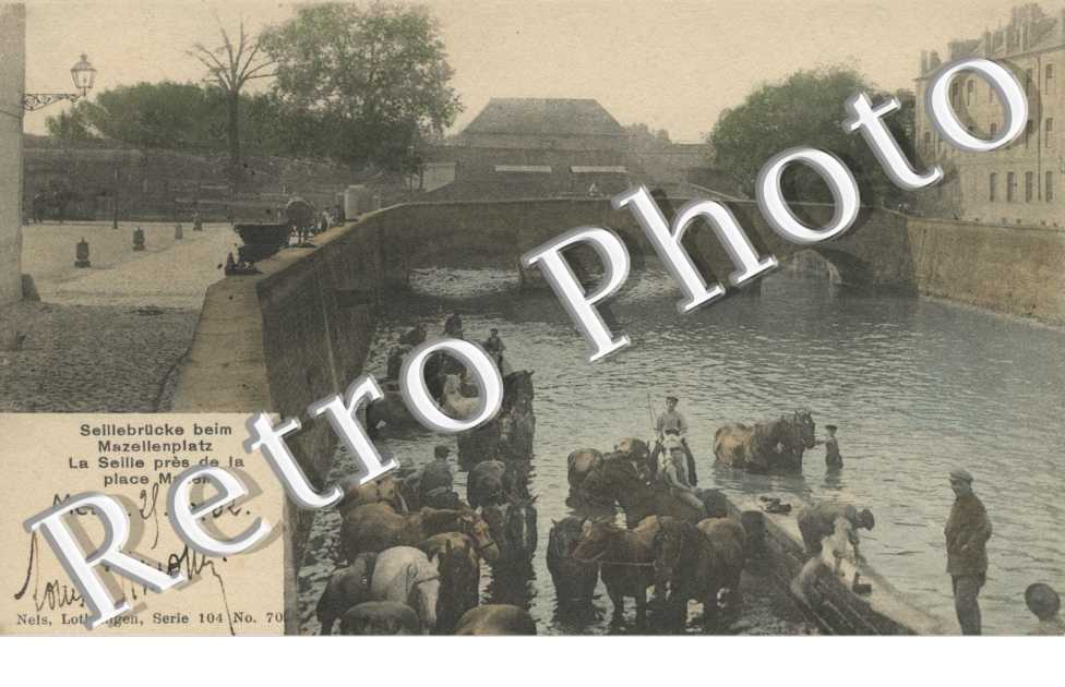 La Seille pres de la place Mazel (Editeur Nels)
