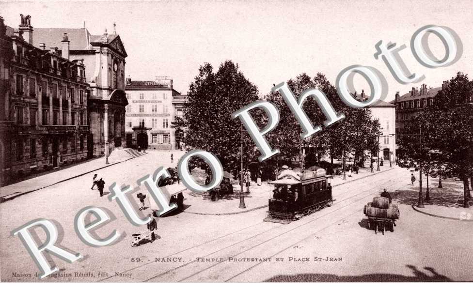 temple Protestant et place Saint-Jean 