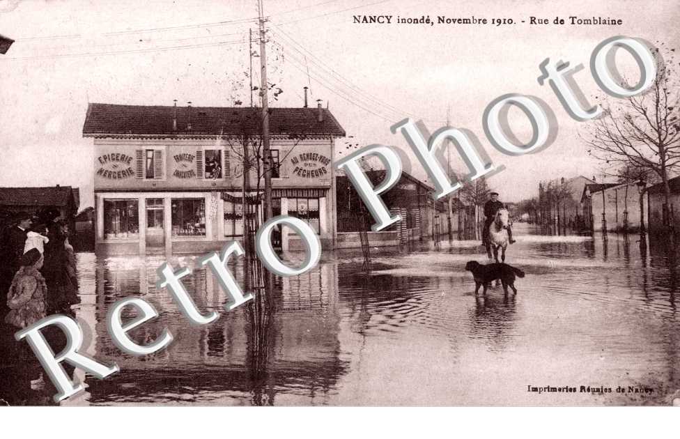 Inondations du 10 Novembre 1910 - Rue de Tomblaine