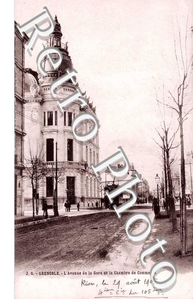 l'Avenue de la Gare et la Chambre de Commerce