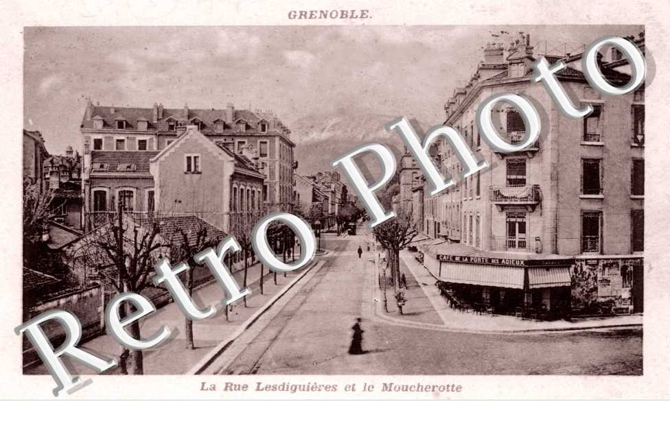 La Rue Lesdiguieres et le Moucherotte