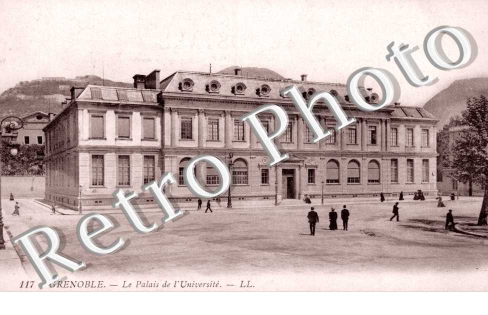 Liège - Université - 1901 - Carte postale ancienne et vue d'Hier et