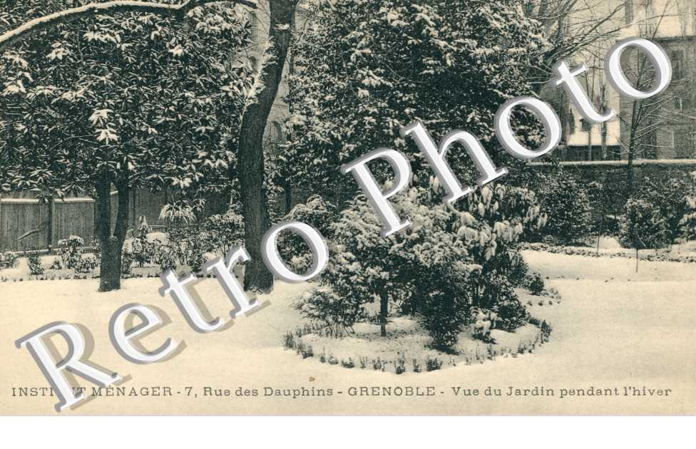 Institut Ménager - 7  rue des Dauphins - Jardins pendant l'Hiver
