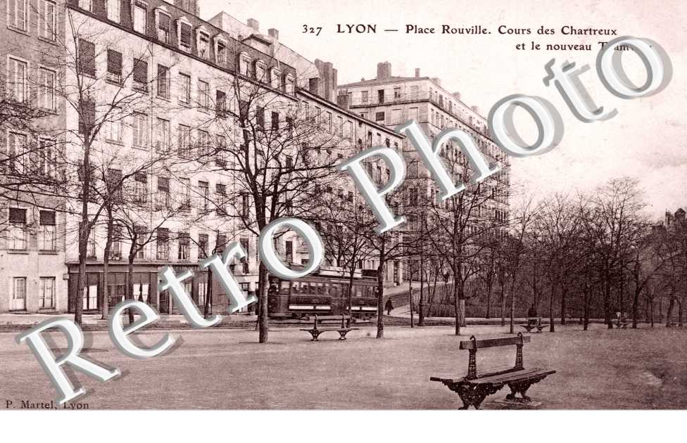 Place Rouville, Cours des Chartreux et le Nouveau Tramway - Cours General Giraud