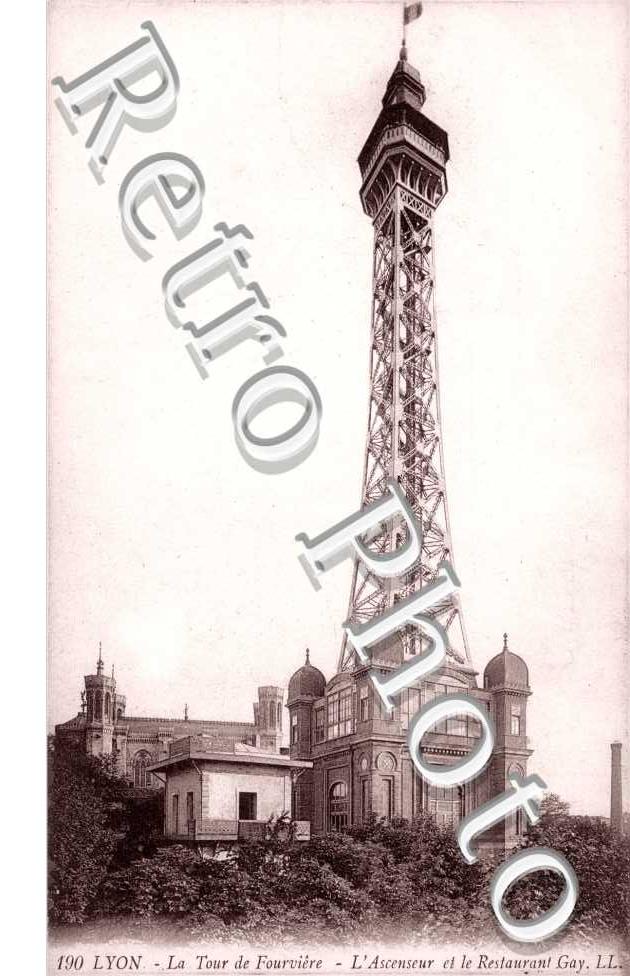 la tour de Fourviere l'ascenseur et le restaurant Gay
