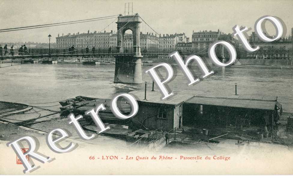 les quais du Rhone  Passerelle du college