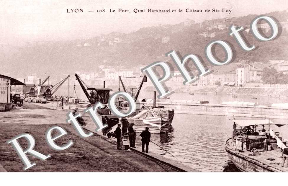 Le Port, Quai Rambaud et le Coteau de Sainte Foy