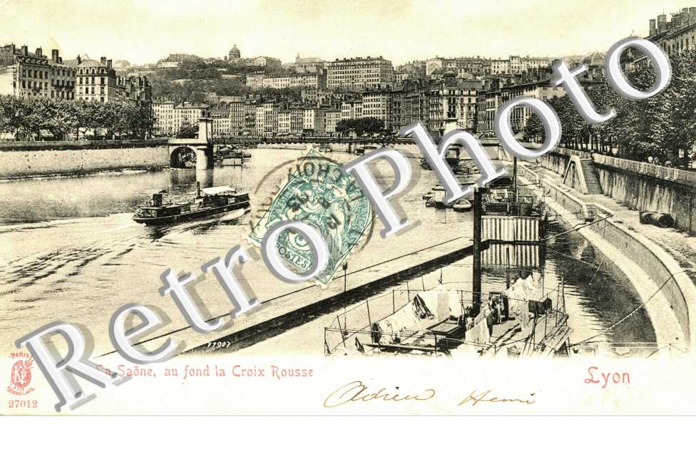La Saone, au fond la Croix Rousse