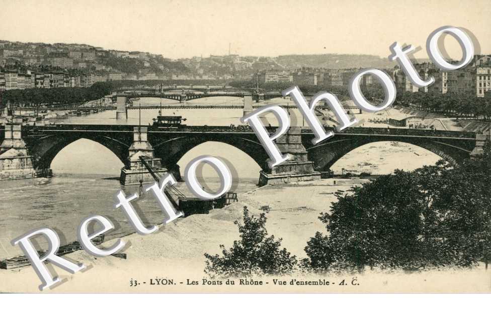 les ponts du Rhone Vue d'ensemble