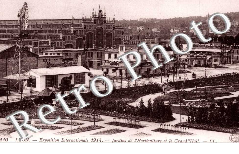 Exposition Internationale 1914, Jardins de l&#039;Horticulture et le Grand Hall