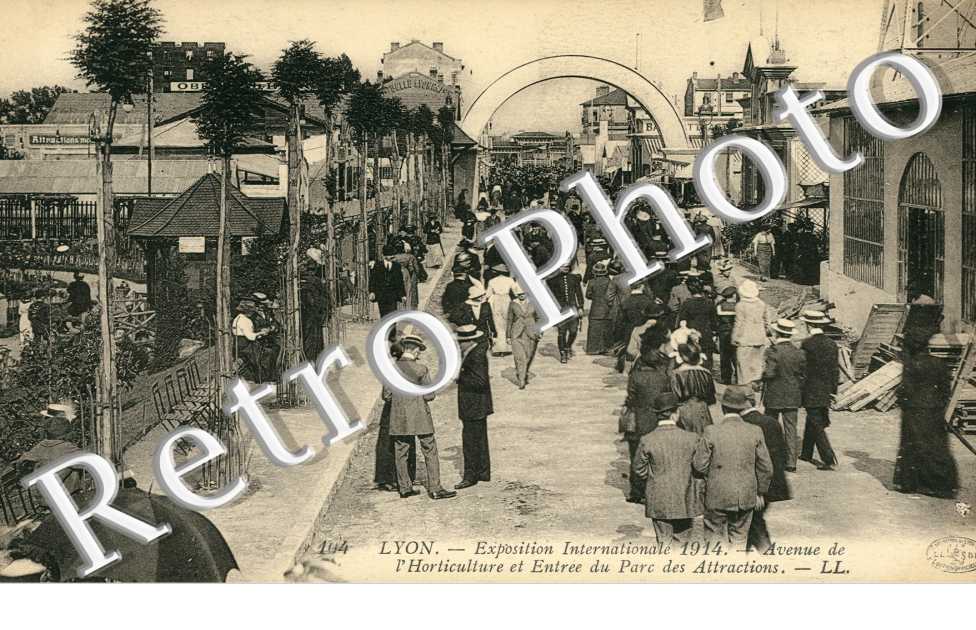 Exposition Internationale 1914, Avenue de l'Hoticulture et Entree du Parc des Attractions